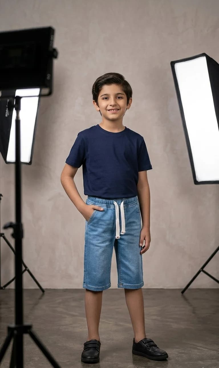 Kids Icon Baby Boys Denim Pants (9-12 Months)